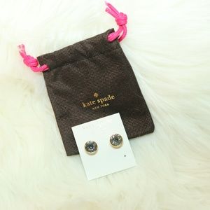 Kate Spade ♠️ Blue Gold Round Stud earrings